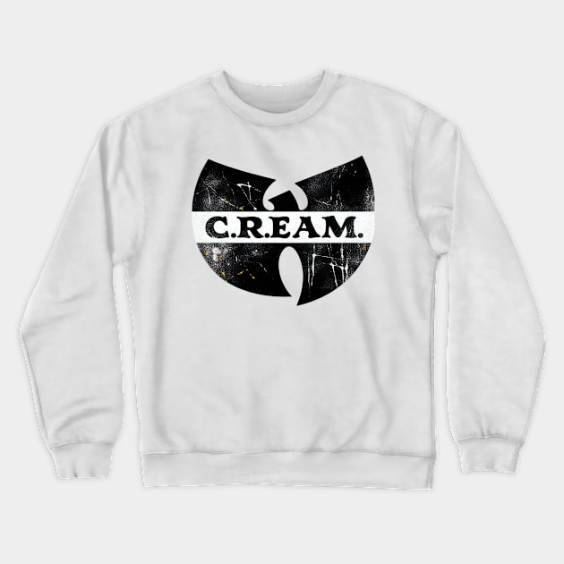 Disterssed Black white wutang colors Crewneck Sweatshirt by thestaroflove